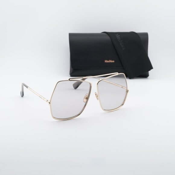 Max Mara Elsa MM0006 32A Geometric Sunglasses - Gold/Smoke main image 5